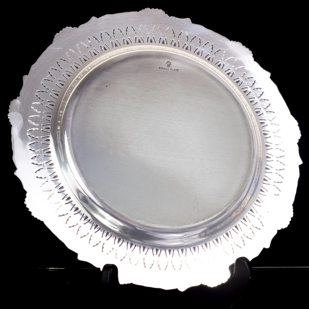 Vintage Birks Silver Tray Rideau Plate 12" - Picture 6 of 10